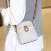 Genuine Cowhide Leather Mini Crossbody Phe Bag for Women Small Shoulder Bag with Gold Hardware Designer Luxury Messenger Bags