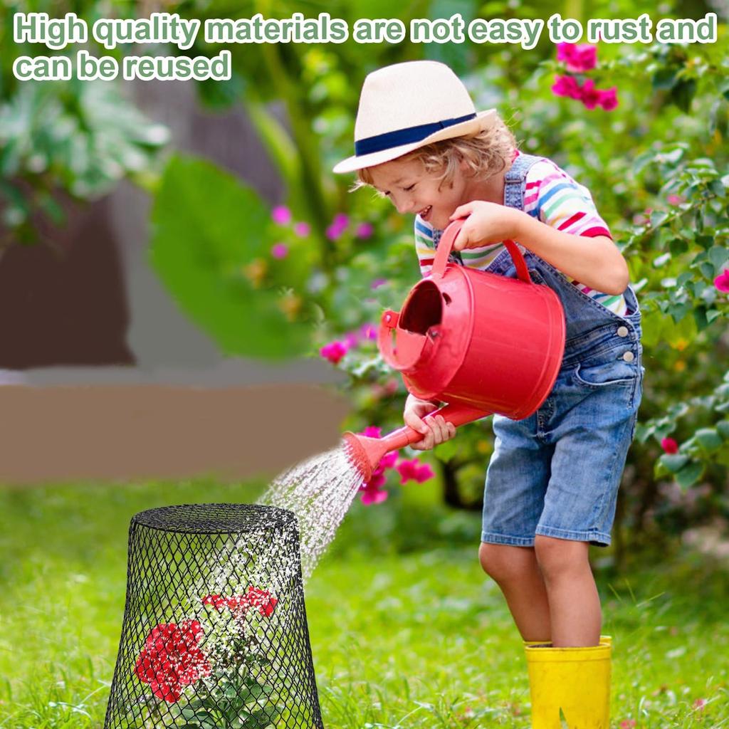 5/10pcs Wire Plant Protection Cover Garden Roof Seedlings Fruit And Vegetable Protection Cage Prevent Rabbits Chickens Squirrels