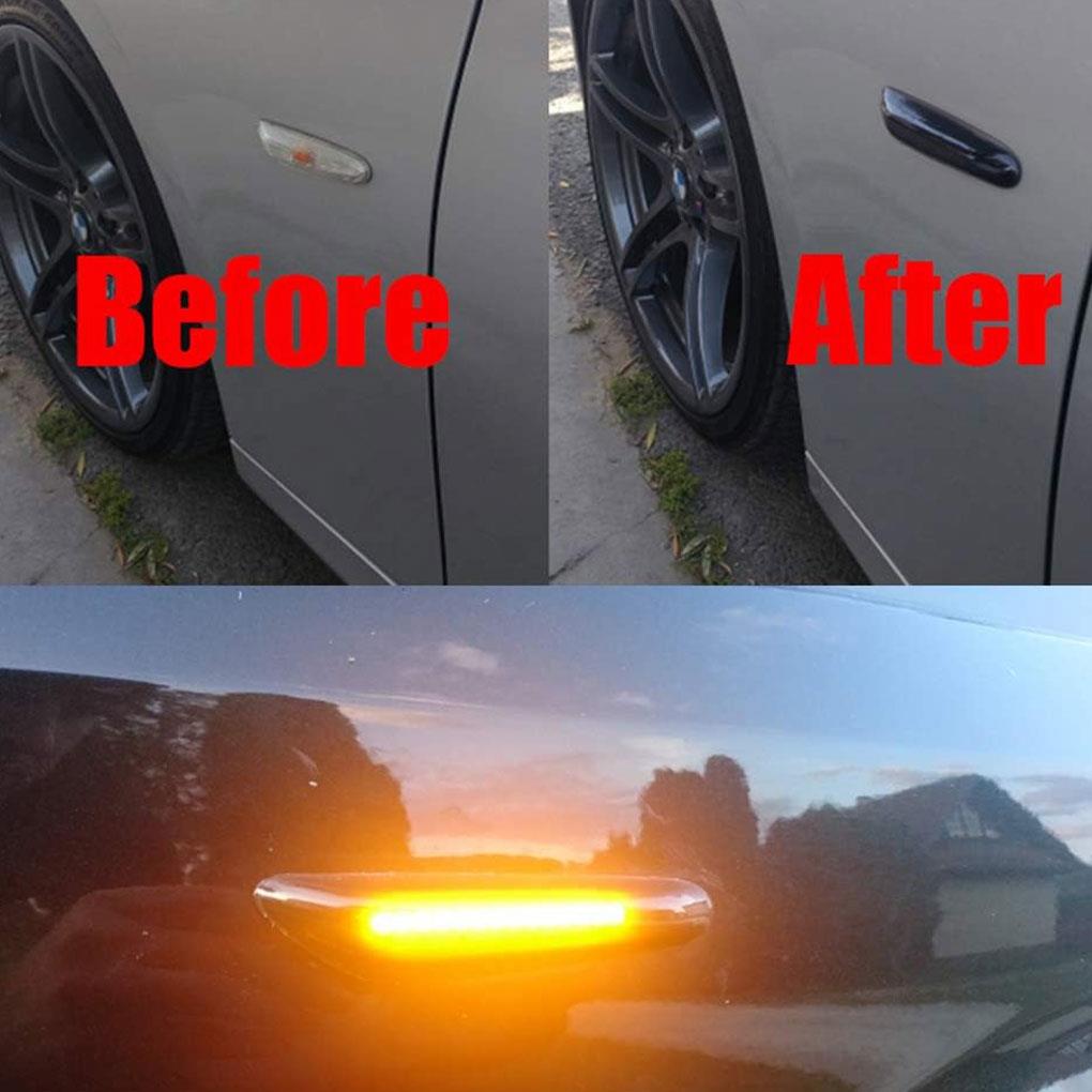 2pieces LED Dynamic Side Marker Turn Signal Side Marker Sequential Blinker Turn Signal Light Durable