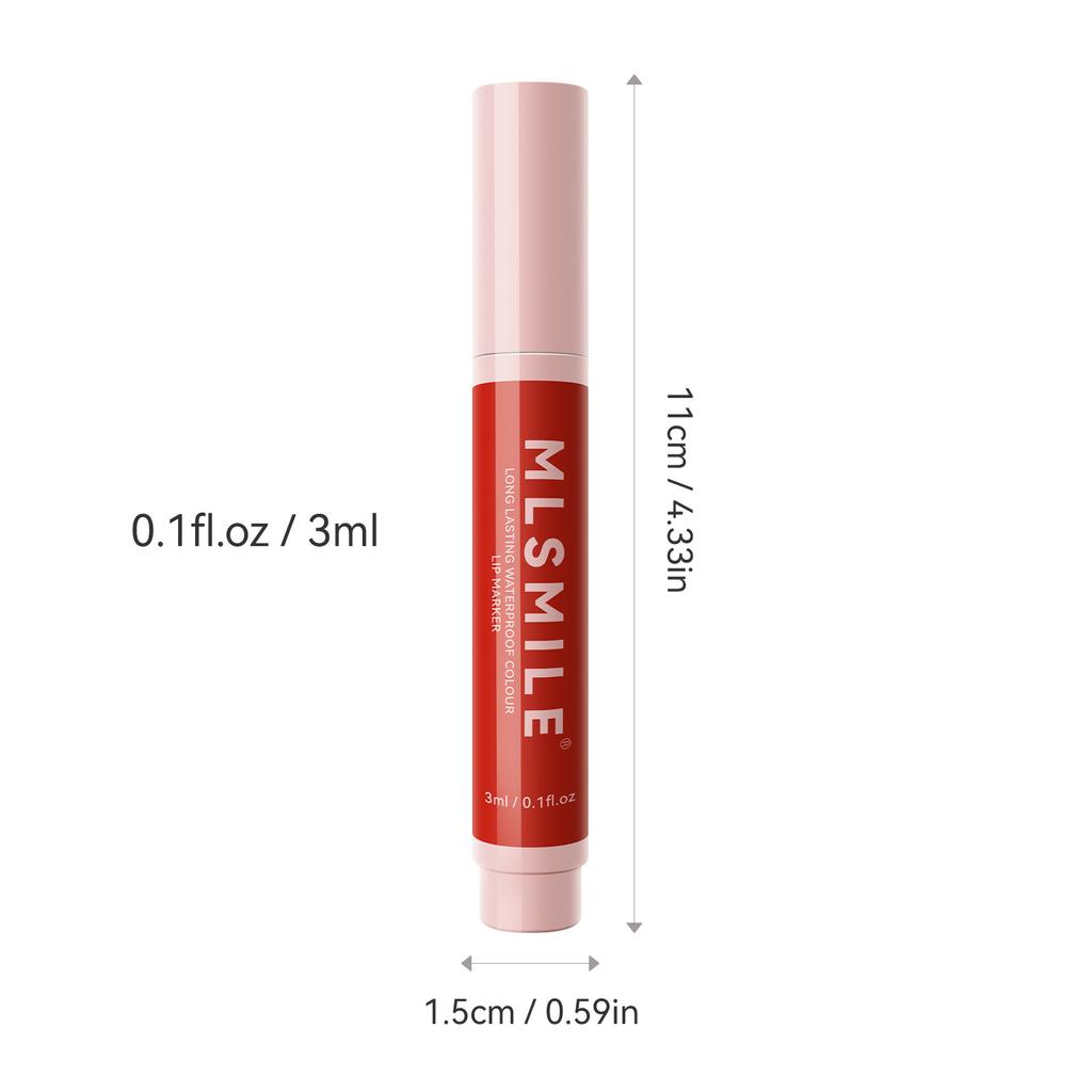 MLSMILE non-stick cup lipstick matte natural easy to color lip glaze waterproof marker lip liner