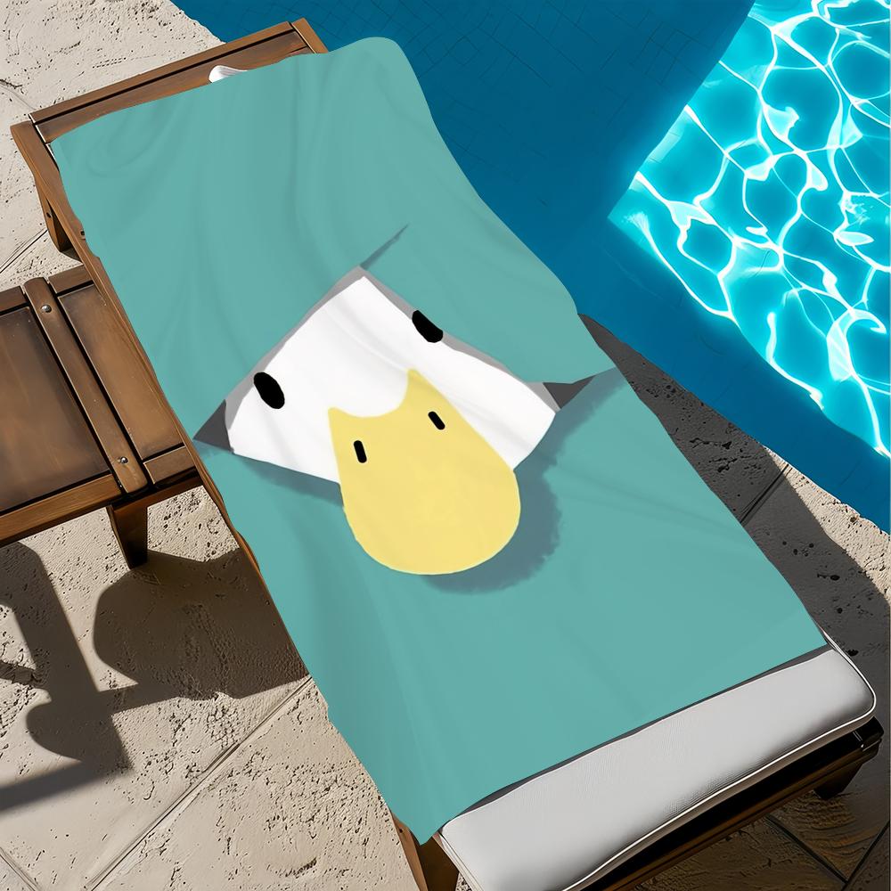 

D-duck funny cartoon Towel Beach Quick Dry Soft Pool Towels Gift for Travel Gym Shower Camping sports W40*H60(CM)