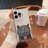 Cute Soda Cat Phone Case For iPhone 17 Air 16E 16 15 14 11 Pro Max Plus 13 12 Mini 8 7 X Transparent Shockproof Cover