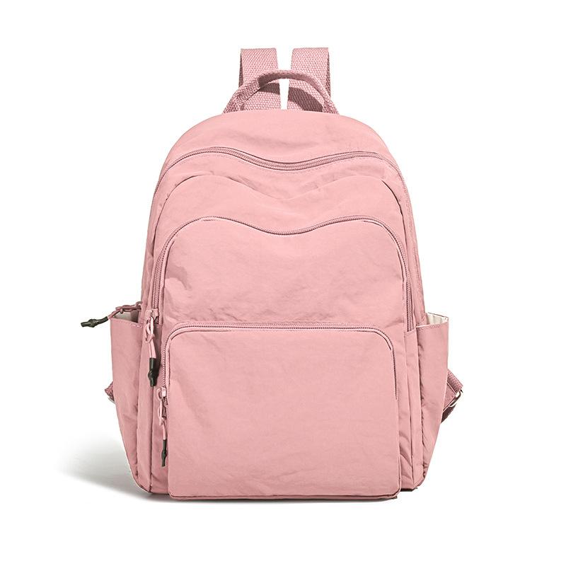 Schoolbag Hong Kong Style Backpack Women's Simple Lightweight Large Capacity Travel Backpack Japanese Junior High School Student High School Student