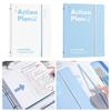 Loose Leaf A4 File Folder Straps Design Document Organizer Test Paper Storage Binder  Students