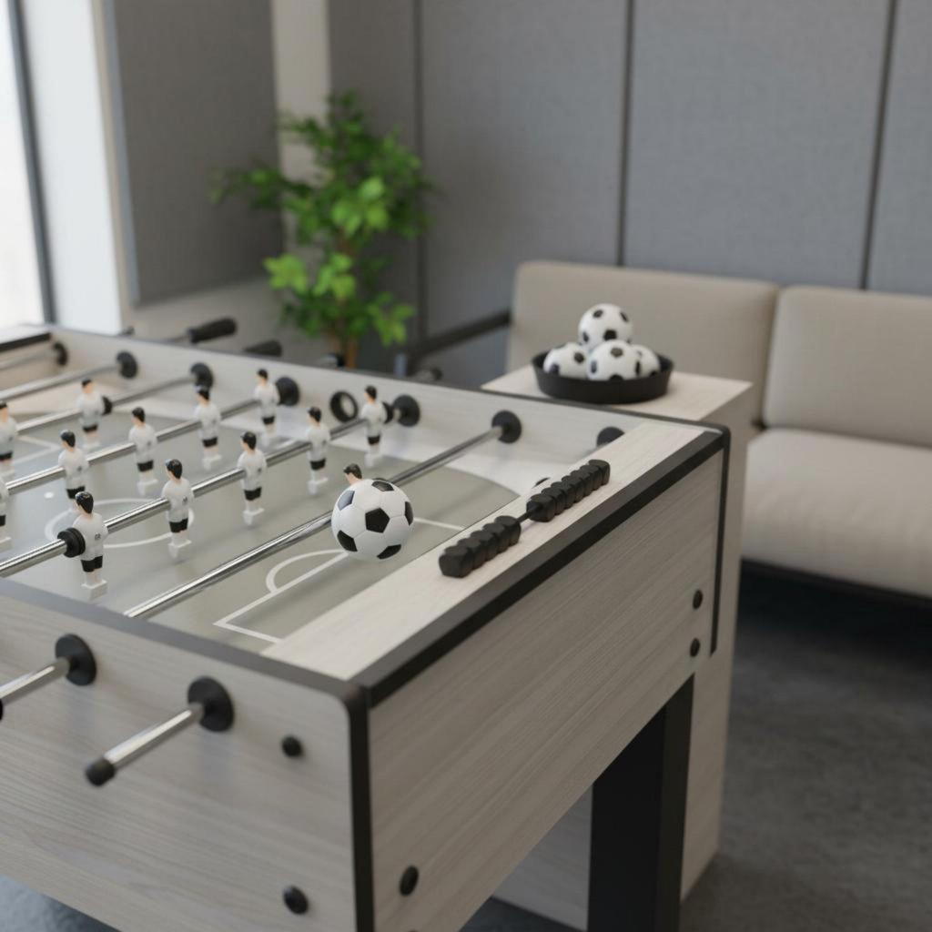 6x6 Pieces 28 Mm Foosball Ball Standard Size Black and White Table Soccer Material