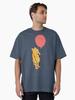 Winnie the Pooh Winnie the Pooh Pattern with Red and Blue Balloons Oversized T-Shirt