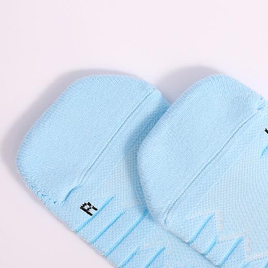 Athletic Crew Socks Stretchy Cushioned Sports Socks Breathable Compression Socks with Non-Slip Soles for Running Basketball Workouts