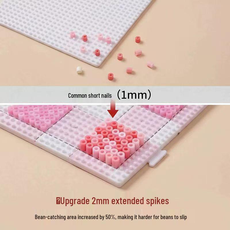 Heat-Resistant 2.6mm Pegboard Nails Set, 104 Pins for Perler Beads Mat Tool