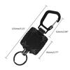Retractable Keychain Heavy Duty Badge Holder Reel with Belt Clip 23'' Steel Wire Cord Heavy Duty Carabiner Key Holder