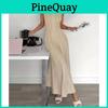 Polyester A Line Dress With Wrinkleresistant Fabric For Casual And Party Wear