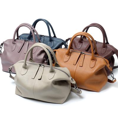 Bolso de piel de vaca de primera capa para mujer, bandolera informal de piel, bolso de mano