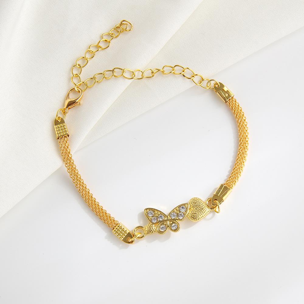 Bracelet High Quality Couple Bracelets Heart Charm Jewelry Shiny Lover Jewelry Gift For Gift Valentine'S Day Special Occasions