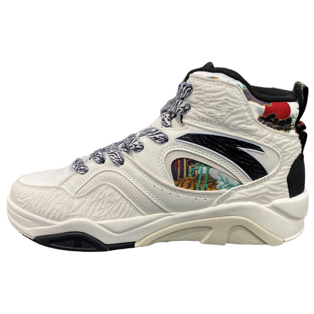 

New Anta Flame Anti Slip Wear Resistant High Top Skateboard Shoes Men s Ivory White Like Bamboo In The Wind 112248088-8 40.5