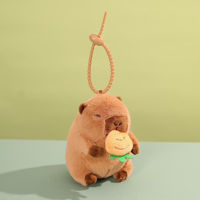Leji er Capybara Bala Wagging Tail Plush Pendant 12.5cm