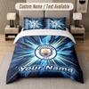 Manchester City Design Bedding Set Custom Text 1 Duvet Cover & 2 Pillow Cases