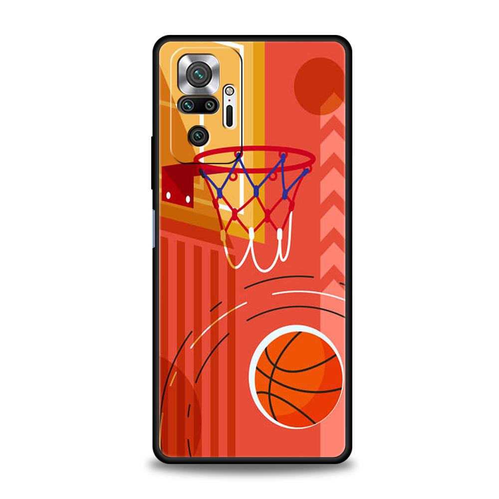 

Чехол для телефона с рисунком Баскетбольное кольцо Спорт для Redmi 13C 10C Note 13 12 10 11 Pro Plus 7 8T K40 K50 Gaming Pro Plus Мягкий чехол Redmi Note 13 Pro