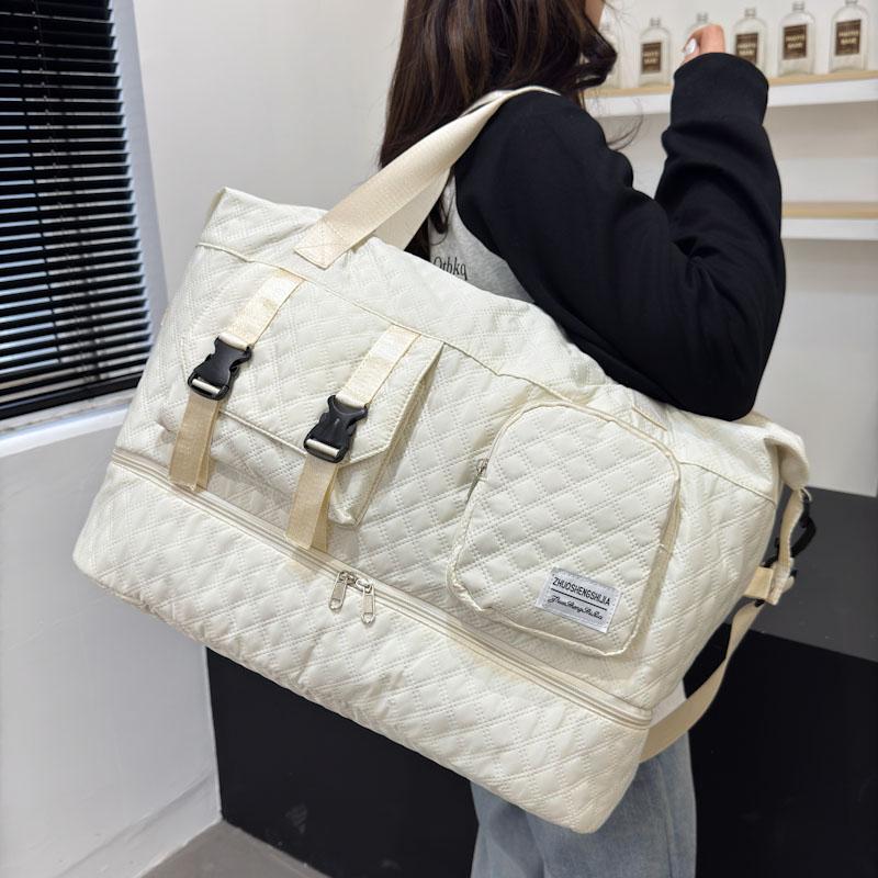 Dry and Wet Separation Travel Bag Multi-Functional Women's Large Capacity Sports Fitness Bag Separation Shoes Bags