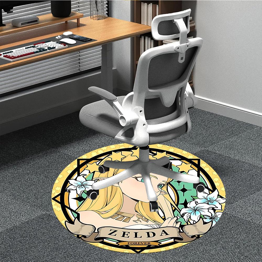 

1pc Legend Zelda Office Round Area Rug, Under Office Chairs Bedroom Living Room Home Decor, Room Deco, Available in Various Sizes248 80cm by 80cm