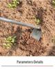 Long-Handled Steel Gardening Hoe for Weeding, Digging, and Turning Soil