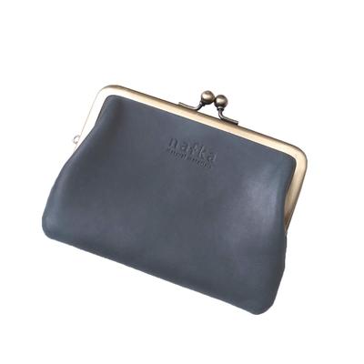 Nafka Folding Genuine Mostro Thin Clasp Made In Japan [Nafka] Women's Wallet, Leather, Leather, Gusset, Bifold, Wallet, [NFK-72005] (Blue)