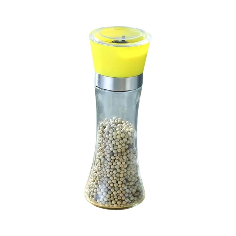 Manual Salt Grinder Peppers Manual Mill Glass Texture Spices Mill Kitchen Seasoning Tool Present for Baking Enthusiasts
