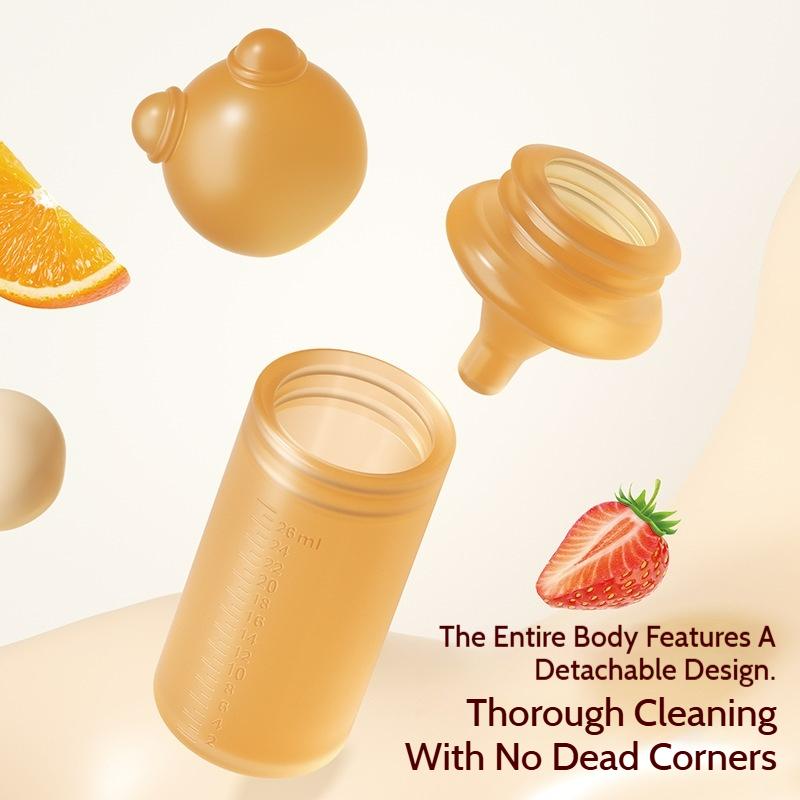 Baby Nipple Liquid Dispenser For Children Aged 1-3 Years Old, Squeeze Type Soft Silicone Bottle For Drinking Water And Medication