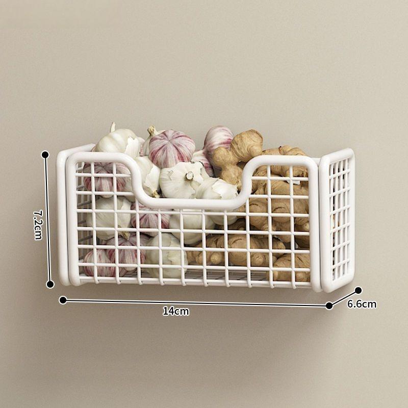 Настенный ящик для хранения Без сверления Установка Кухня Ванная Комната Стеллаж белый