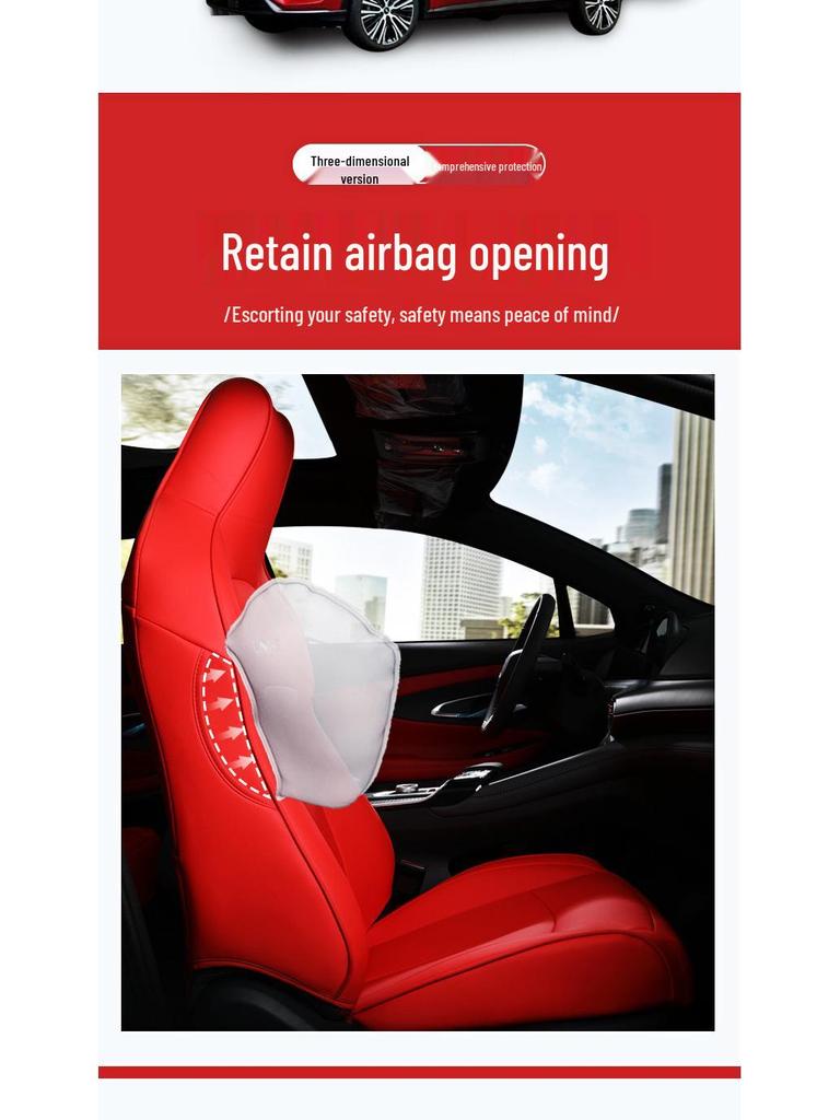 Oshan X5 Four Seasons Universal Leather Seat Cushion - Full Surround for Five Seats