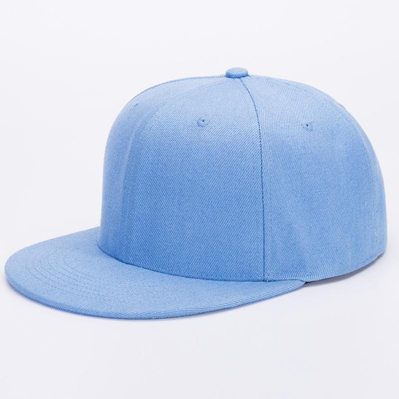 Unisex Flat Brim Baseball Cap For Men Women Fashion Color Plain Snapback Hat Outdoor Leisure Patchwork Hip Hop Sun Hats