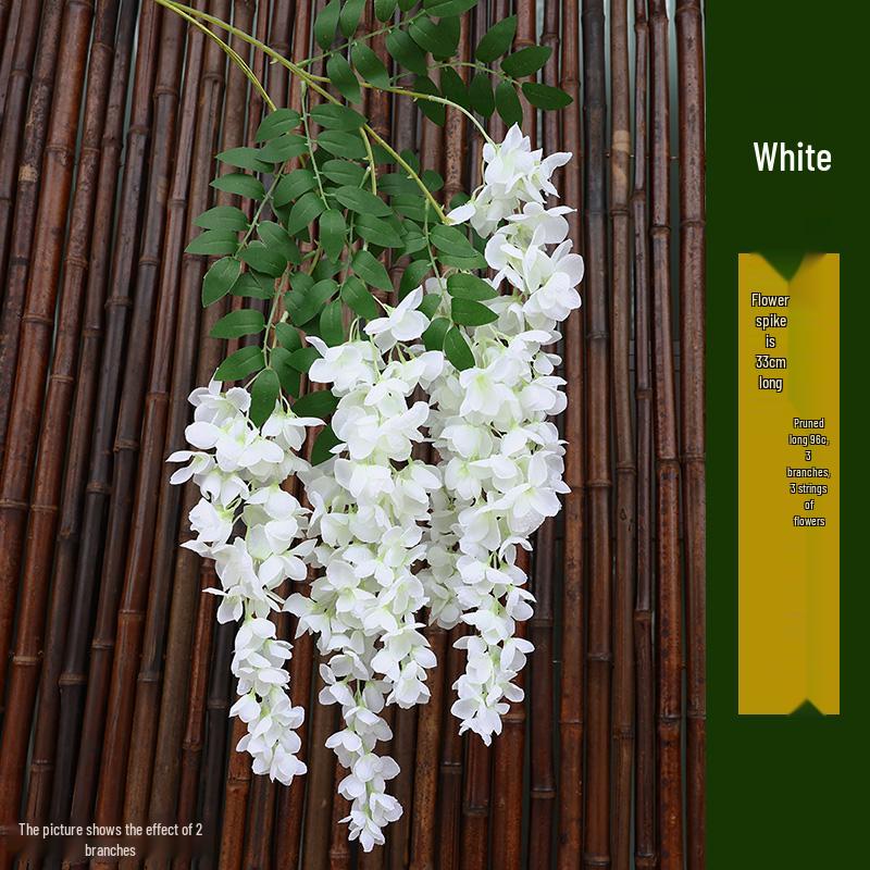 Wisteria Artificial Vine Hanging Flower Decoration for Ceilings and Pipe Covers