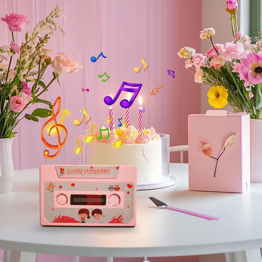 Recordable Cassette Tape, A Valentine's Day Gift—a 60-second Voice Message Recorder, Perfect For Anniversaries And Birthdays