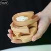 Mini Cat Shape Dish Japanese Style Cartoon Sauce Dish Creative Wooden Flavoring Sushi Mustard Plate Soy Tray