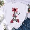 Maycaur Mode Musiknote Bedrucktes Damen T-Shirt Harajuku Kurzarm Lustiges T-Shirt Niedliches Cartoon Oberteil Tees Damenkleidung