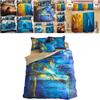 3d Godzilla Newest King Of The Monsters Design Bedding Set Duvet Cover 3pc