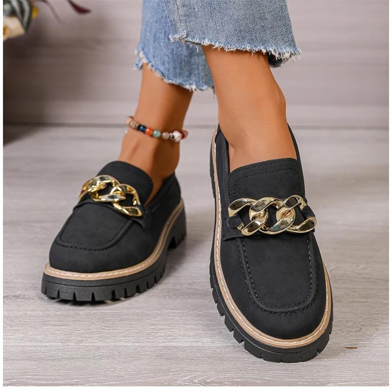 Woman Shoes Comfortable Women's Loafers With Heels Casual Shoes Elegant Heel Zapatos De Mujer New Slip-on Shoes Women Footwear