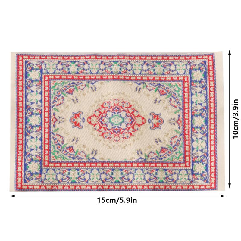 

1:12 Кукольный домик Миниатюрная Модель Игрушка Ковер Одеяло Мебель Дом Модель Декор Игрушка Аксессуары для Кукольного Домика