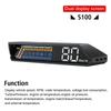 Water Temp S100 HUD Speed Projector Digital Display Overspeed Multifunctional Voltage Car Head Up Display Security Alarm