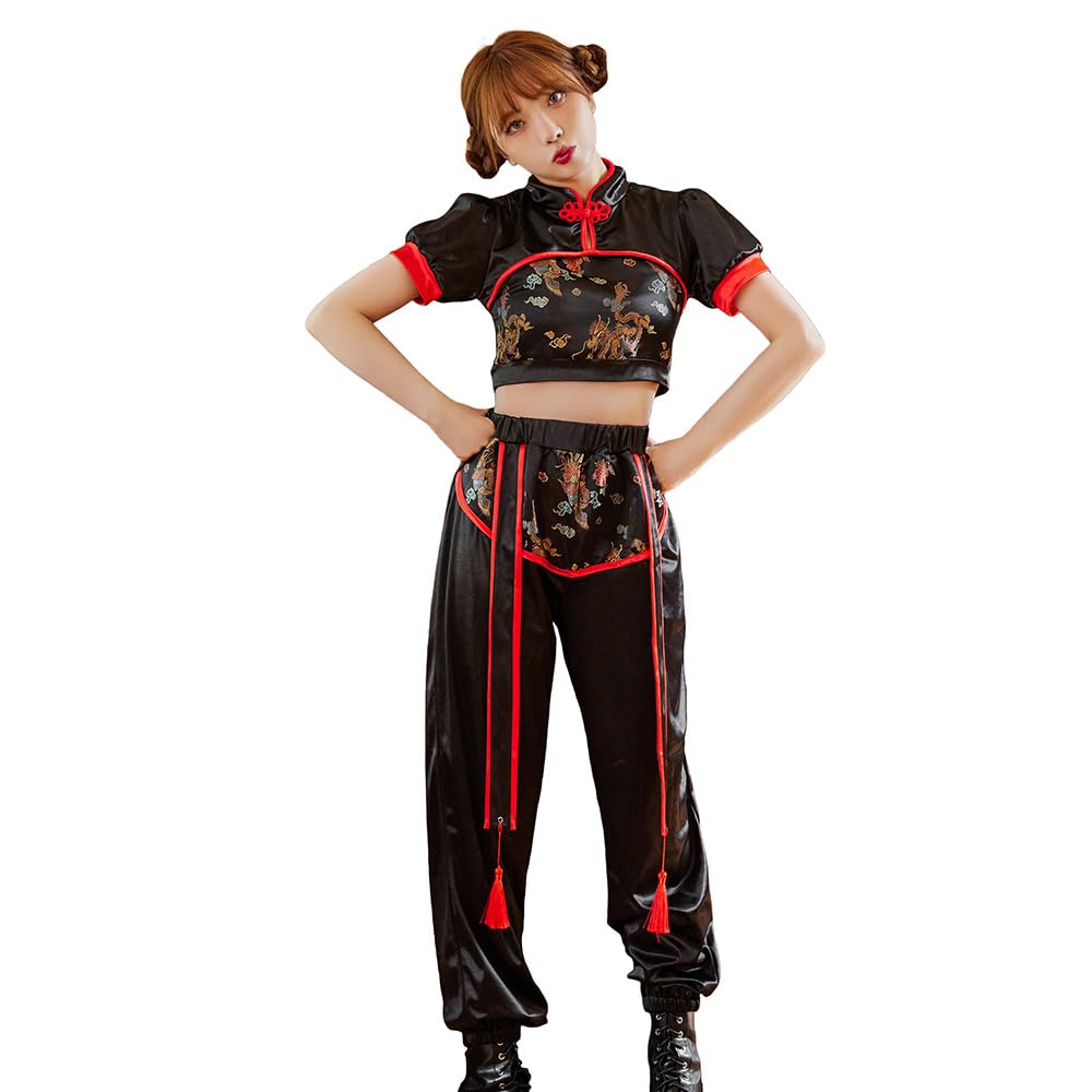 

Halloween Cosplay Chinese Halloween Kung Chinese Style [Brightlara] Costume, China, Clothing, Cosplay, Fu, Costume, Adult, Women, Ladies, cos058-BK-XL чорний