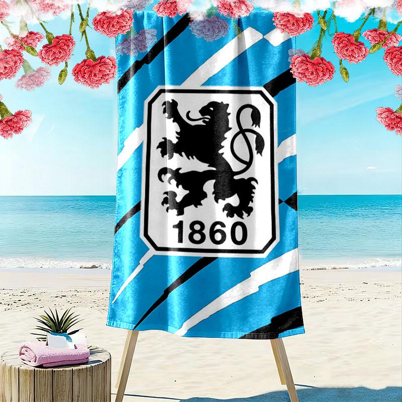 TSV 1860 Strandtuch, Großes Weiches Schnelltrocknendes Handtuch für Strand Camping Schwimmen 70cmx140cm(27x55inch)