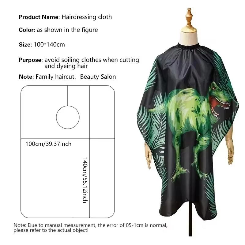 1pc Kids Hair Cutting Cape Gown Hairdresser Barber Apron Hairdressing Children Girls Boys Hair Cut Cloak Polyester Cover