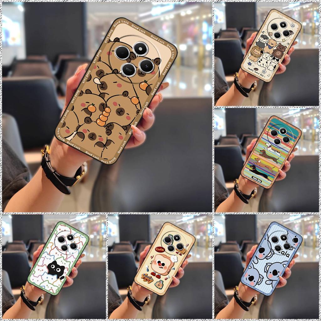Waterproof Phone Pouch Phone Case For Redmi A4 5G TPU Dirt-resistant Cartoon Graffiti Protective Fashion Design Silicone