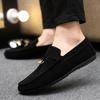 Luxury Brand Fashion Suede Men Casual Shoes Breathable Comfort Men Loafers Slip-on Mens Driving Shoes Mens Lazy Shoes Moccasins