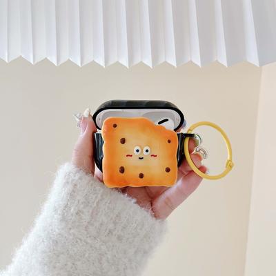 Ins süße Keks Cartoon 3D Relif schöne Kopfhörerhülle für Apple Airpod 2 3 Pro 1 2. Wireless Bluetooth Headset Ladebox