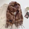 Autumn and Winter New Imitation Cashmere Plaid Scarf Women's Daily Couple Thickened Warm Scarf Shawl