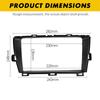 2DIN 9Inch For  TOYOTA PRIUS 2009-2012 Car Stereo Radio Fascia Dash Plate Frame Trim