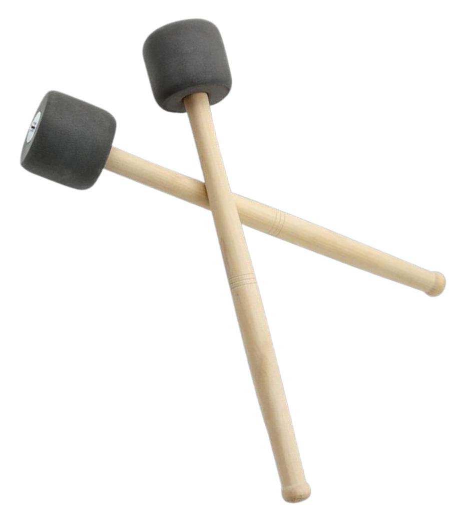 Cobalt Planet Bass Drum Mallet Set of 2 Drumstick Drumstick Mallet Brass Band Dora EVA Marching Gong Timpani Large Drum (gray)
