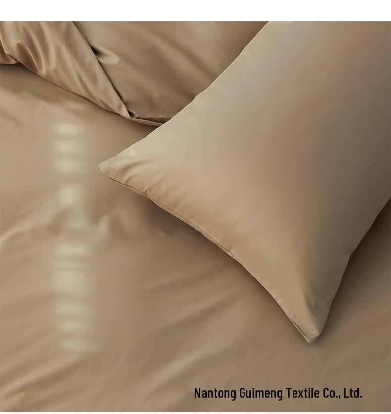 A-class Pure Cotton Solid Color Pillowcase Pair 48x74cm - Skin-Friendly for Home & Hotel Use