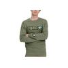 Puma Letter Print Crew Neck Sweatshirt Men Tops Teal 596848-46