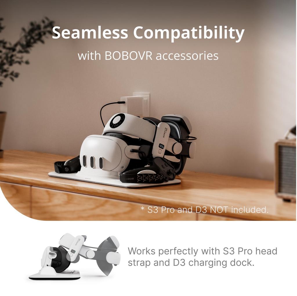 BOBOVR F3 Facial Interface Compatible with Quest 3 Face Cover Pad with 3-Channel Ventilation Adjustable FOV VR Accessories