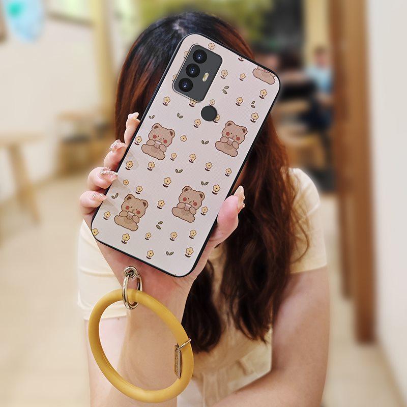 Cartoon Waterproof Phone Case For TCL 30SE/30E/306/305/Sharp Aquos V6/V6 Plus Cute Solid Color Protective Anti-knock